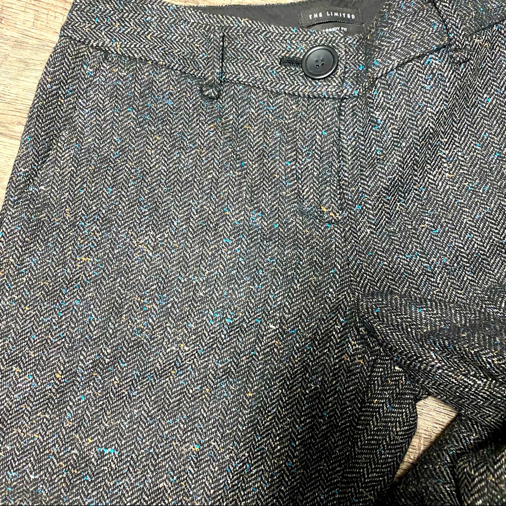Wide leg herringbone pattern The Limited pants